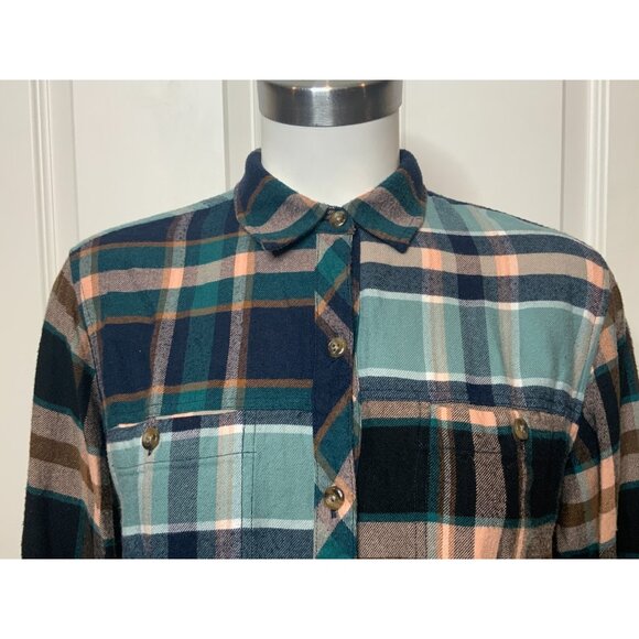 Rails Heathrow Mixed Plaid Green Brando Shirt, Size S - Picture 4 of 13